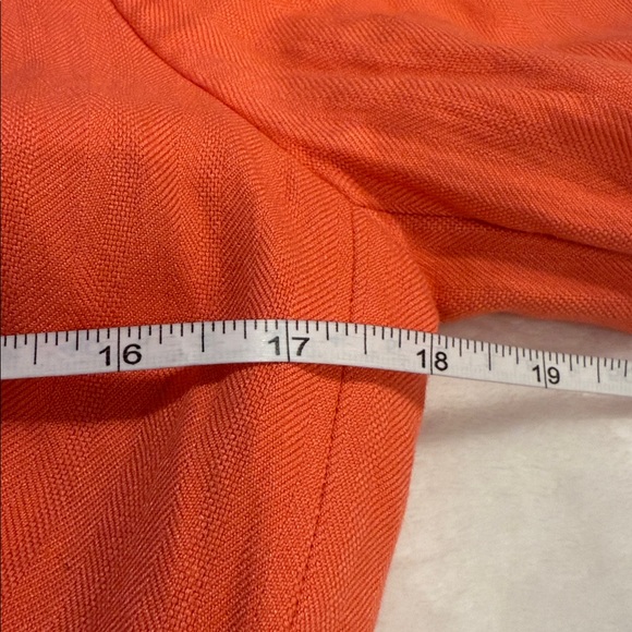 J.Crew Schoolboy Blazer in a Coral Orange multi pockets V neck fully lined SZ 2 - Picture 7 of 9